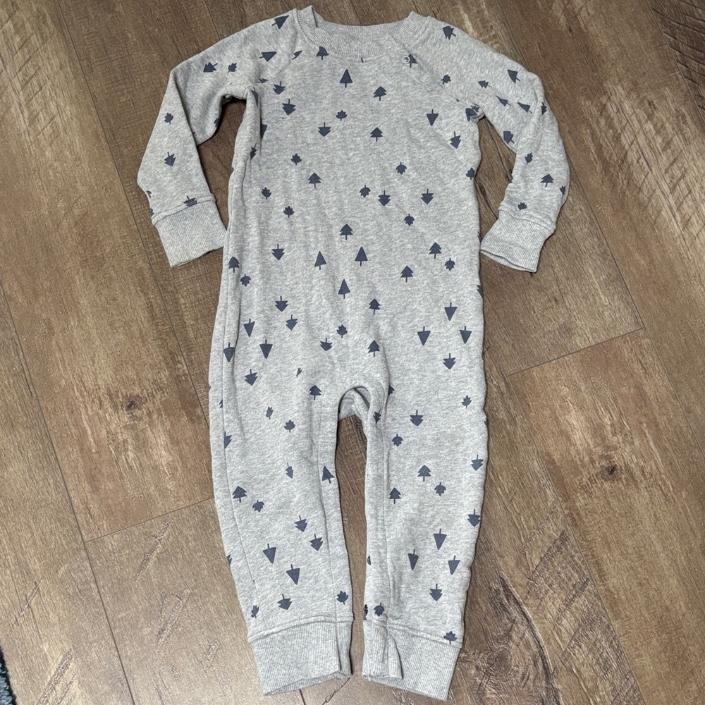 Hannah Brand Sweater Tree Romper One Piece